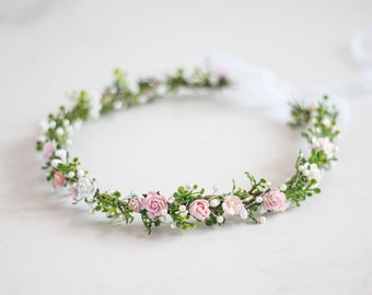 Bloemen Diadeem Bruid Bloemenkroon Tiara Nepbloemen Bruids Tiara Bloemen Bruid Bloemen Haar Bloemenslinger Vintage Hoofd Krans Hoofdband