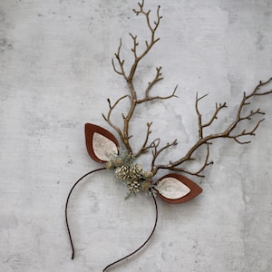 Deer antler headband