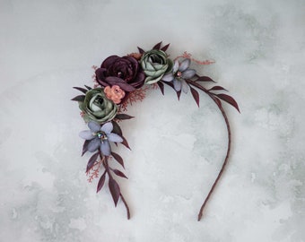 Bloemen Diadeem Bruid Bloemenkroon Tiara Nepbloemen Bruids Tiara Bloemen Bruid Bloemen Haar Bloemenslinger Vintage Hoofd Krans Hoofdband