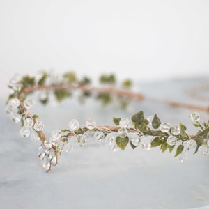 Woodland Elven Tiara, Fairy Flower Crown, Elf Crown, Forest Floral Crown, Elf Headpiece, Elvish Tiara, Elven Diadem