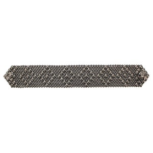 B9-BLK Pulsera de acabado cromado negro