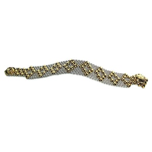 B4 - SS / Gold Titanium (brazalete de acero inoxidable) - SG Liquid Metal Jewelry de Sergio Gutiérrez - Pulsera