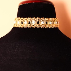 LEC 3445 – AG (acabado oro antiguo) Gargantilla - SG Liquid Metal Jewelry by Sergio Gutierrez - Collar