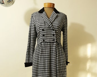 Vintage 1980's Petite Lanz Checkered Flannel Dress