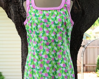 Vintage Y2K Lilly Pulitzer Pistachio Fine Vines Shift Dress