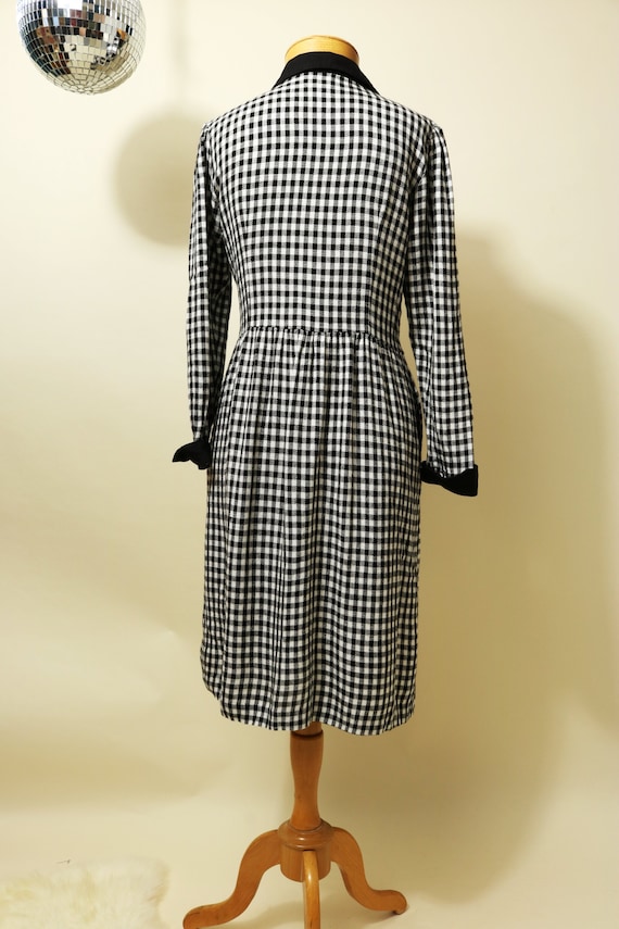 Vintage 1980's Petite Lanz Checkered Flannel Dress - image 4