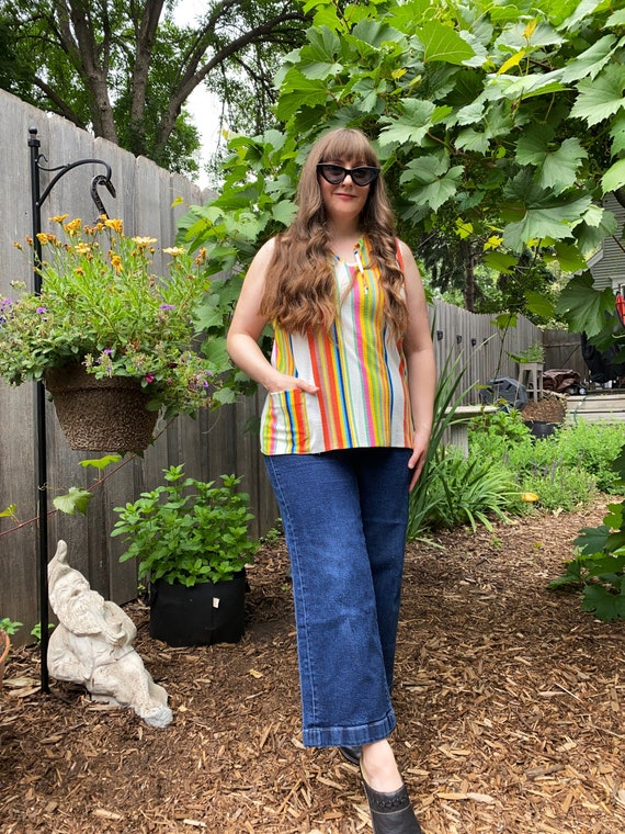 vintage 70s rainbow terry - Gem