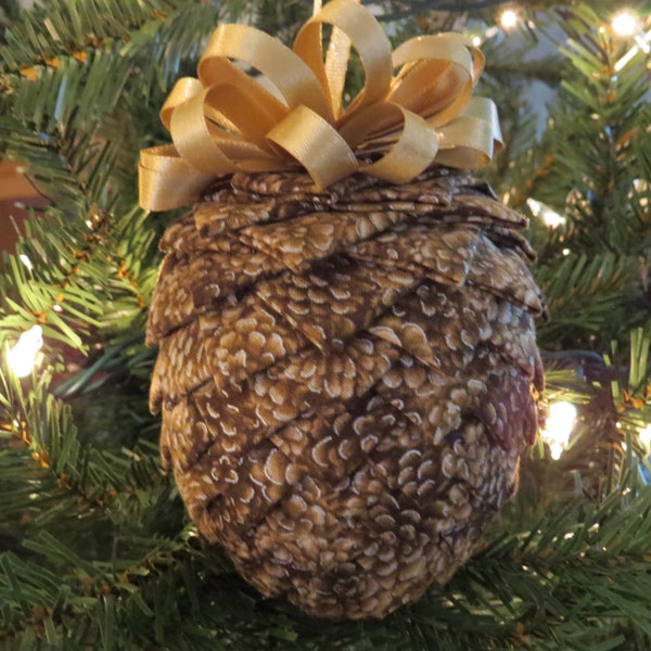 Fabric Ornaments Pine Cones