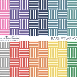 Basketweave Digital Paper, Woven Pattern, Commercial Use Basket Weave Backdrop, Seamless Background