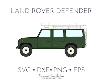 Land Rover Defender SVG File, Commercial Use, Preppy Truck Clipart, SUV, Travel, Transportation