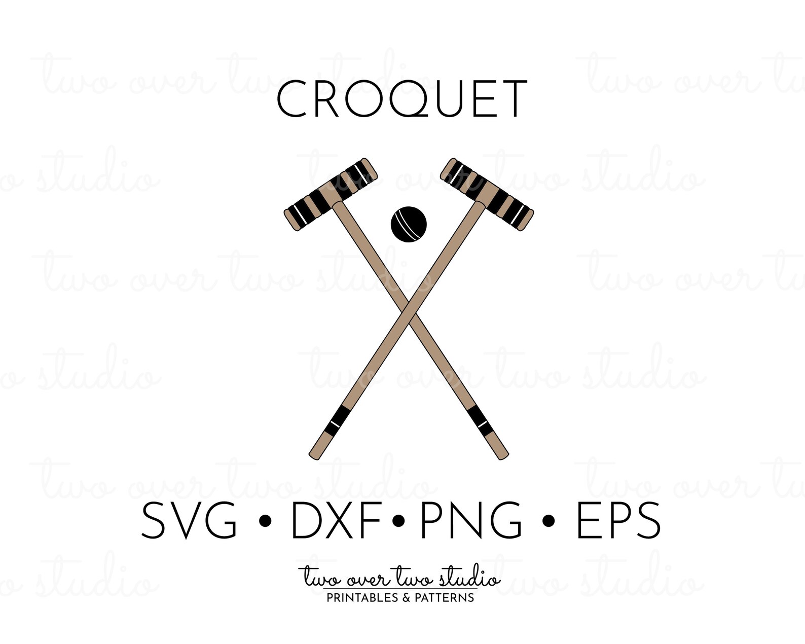 Croquet SVG File, Commercial Use, Croquet Clipart, Croquet Cut File