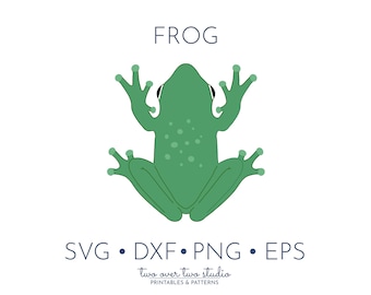 Frog SVG File, Frog Clipart, Pond, River, Amphibian, Forest Clip Art, eps, dxf, png