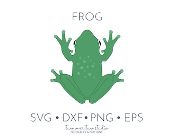 Frog SVG File, Frog Clipart, Pond, River, Amphibian, Forest Clip Art, eps, dxf, png