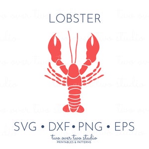 Lobster SVG File, Commercial Use, Lobster Clipart, Red Lobster Silhouette, Lobster Cut File, Lobster png, Summer SVG, Lobster Clip Art