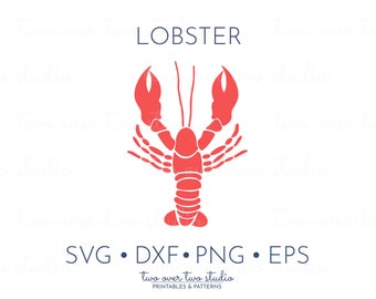 Lobster SVG File, Commercial Use, Lobster Clipart, Red Lobster Silhouette, Lobster Cut File, Lobster png, Summer SVG, Lobster Clip Art