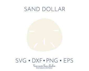 Sand Dollar SVG-fil, Sanddollar-klippfil, Sand Dollar Clipart, Strand-, Havs- eller Nautisk Clip Art, eps, dxf, png