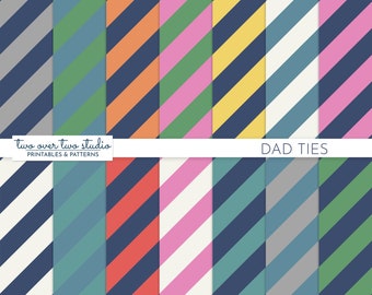 Father's Day Digital Paper,  Diagonal Stripe Background, Rep Tie Stripe, Seamless Striped Preppy Backdrop