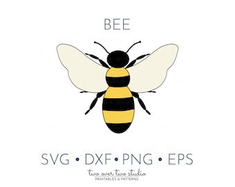 Bee Clipart, Commercial Use, Honey Bee Clip Art, Bee SVG, Drawing or Illustration