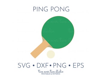 Ping Pong SVG File, Commercial Use, Table Tennis Clipart, Ping Pong Paddle Clip Art, Ping Pong Ball Vector, Paddle Ball Clipart