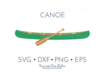 Canoe SVG, Commercial Use, Canoe Paddle Clipart, Oar Clip Art