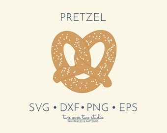 Pretzel SVG, Commercial Use, Soft Pretzel Clipart, Food Clip Art, Pretzel Vector, Football Tailgate Clipart