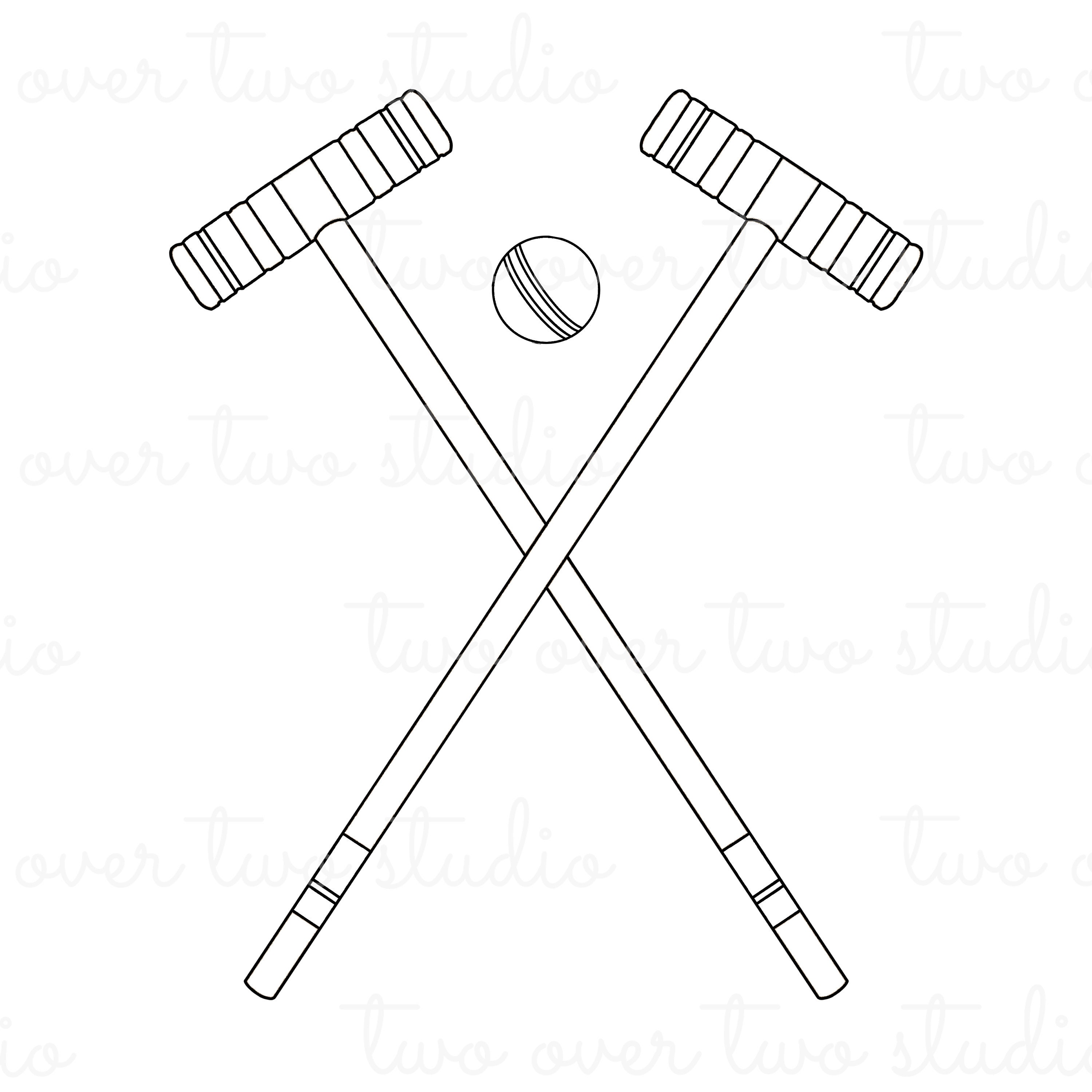 Croquet SVG File, Commercial Use, Croquet Clipart, Croquet Cut File