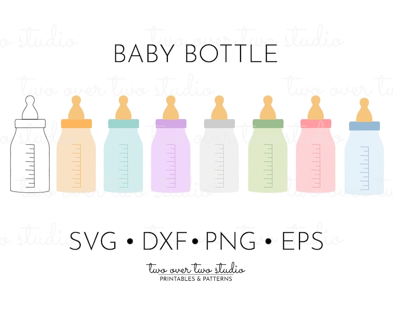 Download Baby Bottle SVG File Bottle Cut File Baby Shower SVG ...