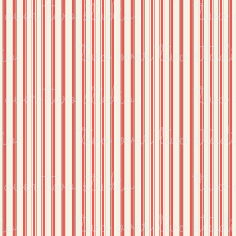 Ticking Digital Paper, Preppy Stripe Pattern, Commercial Use Ticking