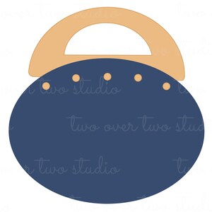 Bermudaväska SVG, kommersiellt bruk, preppy handväska Clipart, vintage pocketbook Clip Art bild 2