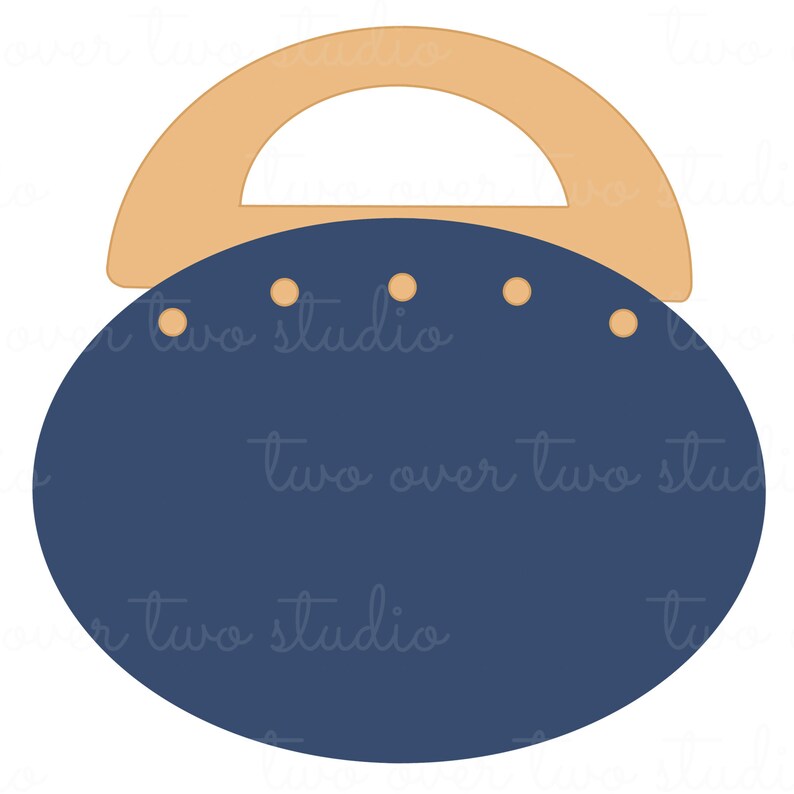 Bermudaväska SVG, kommersiellt bruk, preppy handväska Clipart, vintage pocketbook Clip Art bild 2