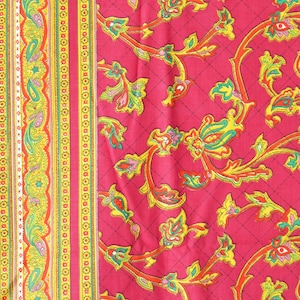 Vintage Fabric // 1960s Paisley Print Deadstock Cotton Fabric // India Cotton // 4 Yards