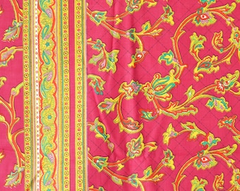 Vintage Fabric // 1960s Paisley Print Deadstock Cotton Fabric // India Cotton // 4 Yards