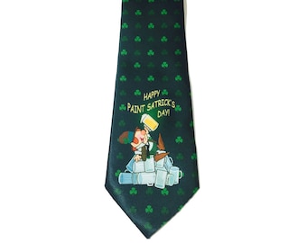 Men's St. Patrick's Day Tie - Funny St Patricks Day Necktie - 26036