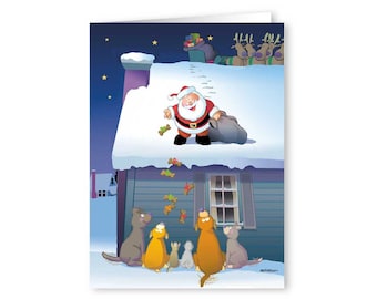 Gifts for Dogs!! - Dog Merry Christmas Card - 18 Boxed Cards and Envelopes - 20089