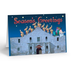 The Alamo, San Antonio Texas Christmas Card 18 Holiday Cards & Envelopes 40015 image 1