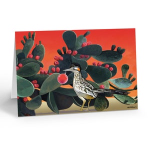 Western Road Runner Christmas Card  - 18 Western Cards and Envelopes - 40051