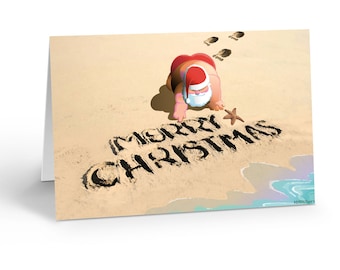 Merry Christmas Beach Sand - 18 Cards & 19 Envelopes -30029