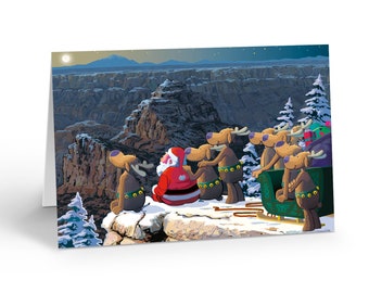 Grand Canyon Christmas - Western Christmas Card 18 Cards & Envelopes - 40003