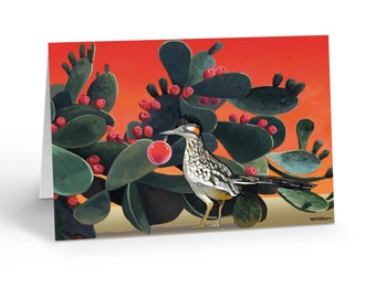 Western Road Runner Christmas Card  - 18 Western Cards and Envelopes - 40051