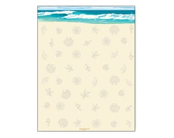 beach letterhead etsy