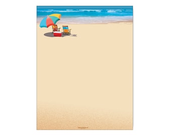 beach stationery etsy