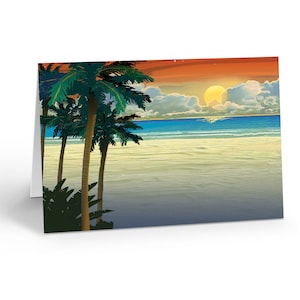 Sunset View Thank You Note Card - 10 Boxed Cards & Envelopes - Sunset- 14361