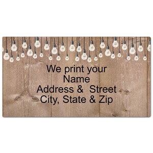 Rustic Lights Address Label - Personalized Address Label - B212302