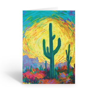 Saguaro Desert Note Card - 10 Boxed Note Cards and Envelopes - 14375