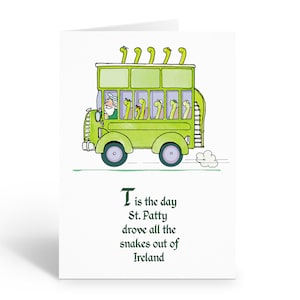 Drive the Snakes Out - St. Patrick&#39;s Day Cards - 12 St. Patrick&#39;s Day Cards and Envelopes - 18059