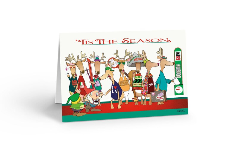 Time for Work Funny Christmas Card 18 Funny Christmas Cards Etsy