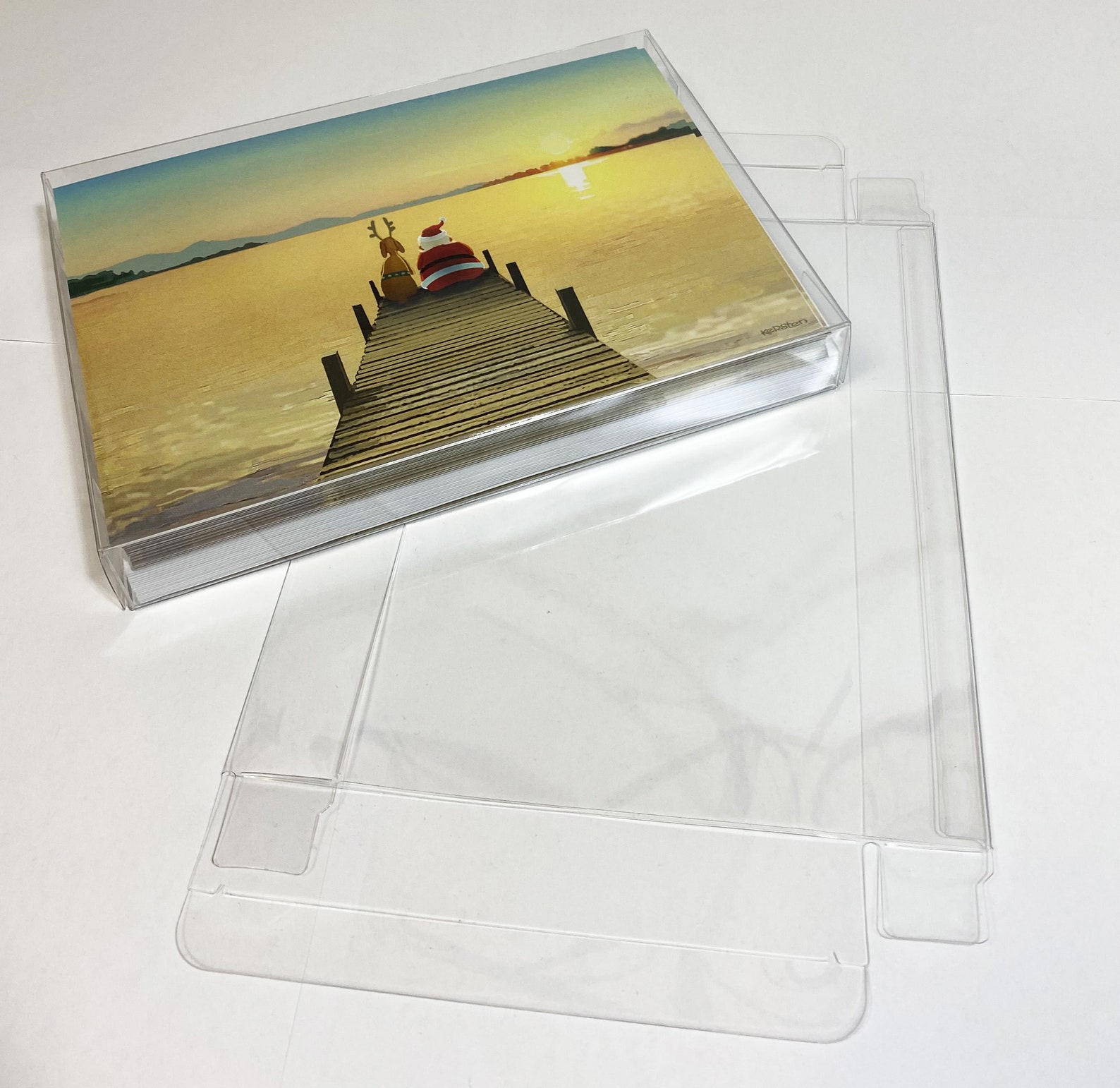 25 A7 Clear Plastic Greeting Card Boxes Set of 25 5 3/8 x 1 Etsy