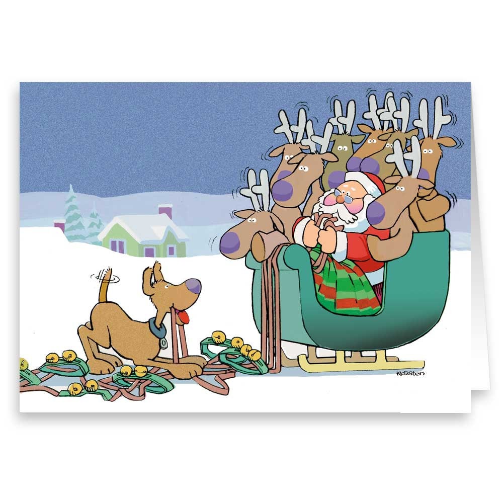 Funny Dog Christmas Card Variety Pack 16 Dog Christmas Cards  Etsy Sweden