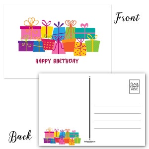 Set of 50 Assorted Happy Birthday Postcards Full Color Both Sides 4 X 6 ...