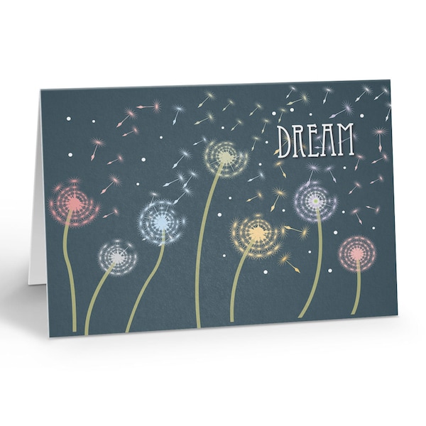 Inspirational Dandy Lion Note Card - 10 Boxed Cards & Envelopes - Note Card - Dream - B14397